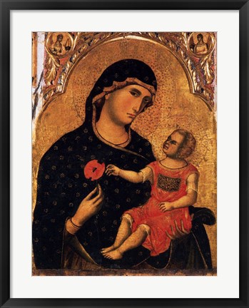 Framed Madonna of the Poppy Print