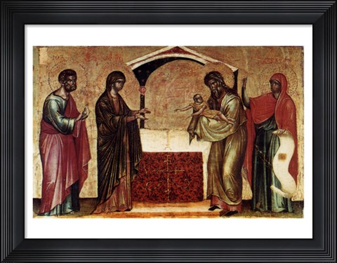 Framed Presentation at the Temple Print