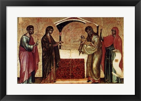 Framed Presentation at the Temple Print