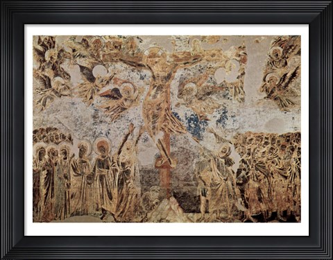 Framed Fresken in the Upper Church Print