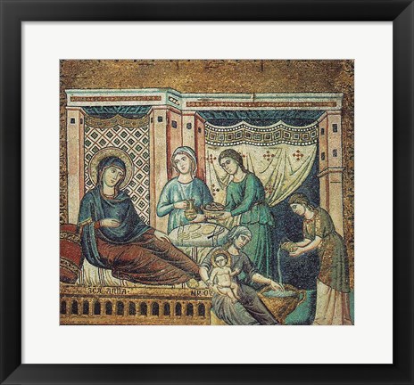 Framed Nativity of the Virgin Print