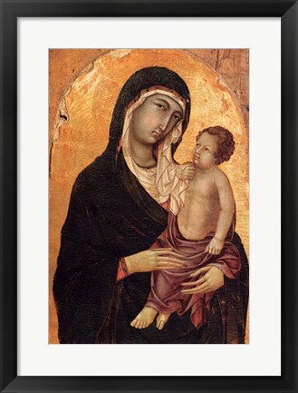 Framed Virgin and Child portrait Print