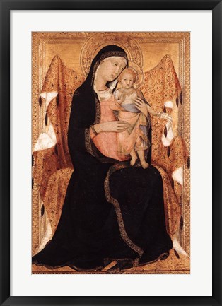 Framed Virgin and Child Print