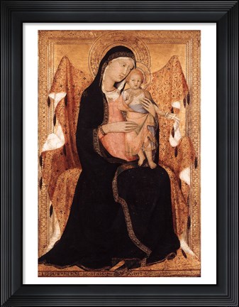 Framed Virgin and Child Print