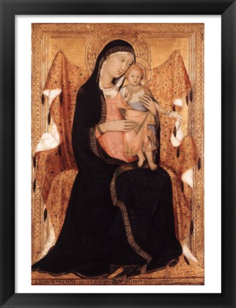 Framed Virgin and Child Print