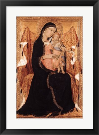 Framed Virgin and Child Print