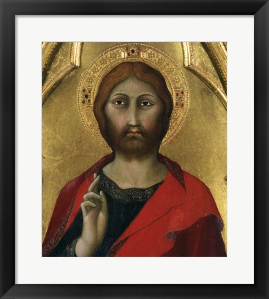 Framed Christ Blessing Print