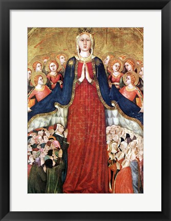 Framed Madonna with angels Print