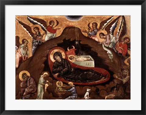 Framed Nativity Print