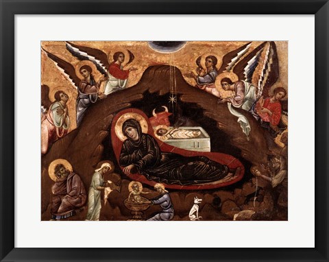 Framed Nativity Print