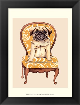 Framed Pampered Pet I Print