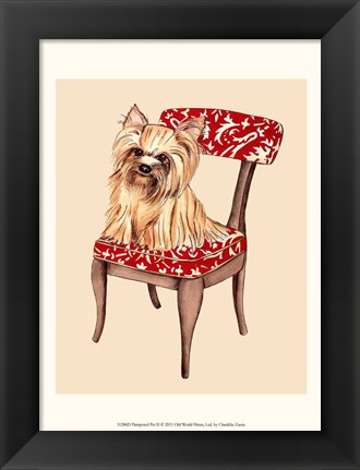 Framed Pampered Pet II Print