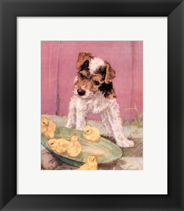 Framed Terrier Trouble II Print