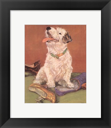 Framed Terrier Trouble III Print