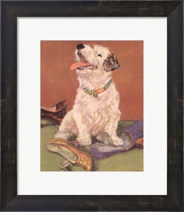 Framed Terrier Trouble III Print
