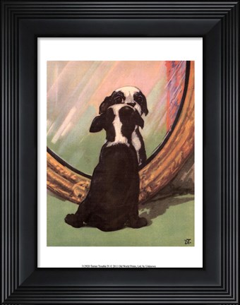 Framed Terrier Trouble IV Print