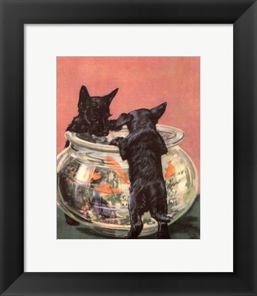 Framed Terrier Trouble VI Print