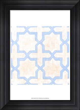 Framed Garden Tile I Print