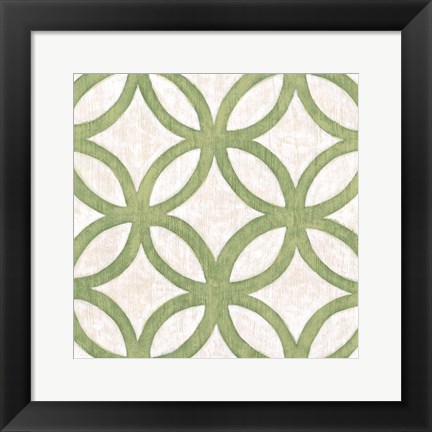 Framed Garden Tile III Print