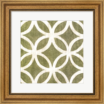 Framed Garden Tile IV Print