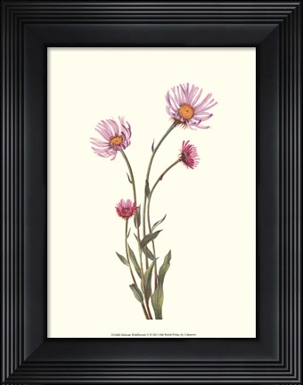 Framed Delicate Wildflowers V Print