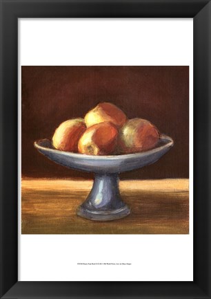 Framed Rustic Fruit Bowl II Print