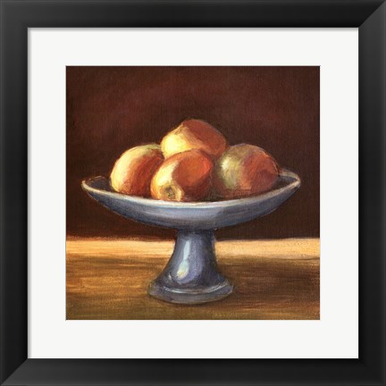 Framed Rustic Fruit Bowl II Print