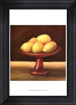 Framed Rustic Fruit Bowl III Print