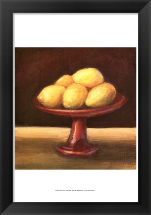 Framed Rustic Fruit Bowl III Print