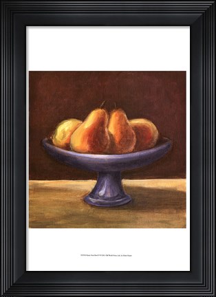 Framed Rustic Fruit Bowl IV Print