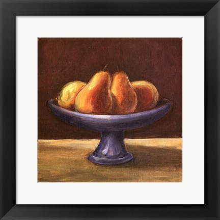 Framed Rustic Fruit Bowl IV Print