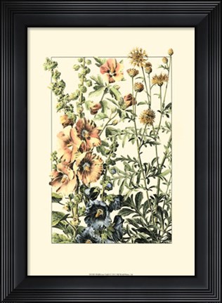 Framed Wildflower Field I Print