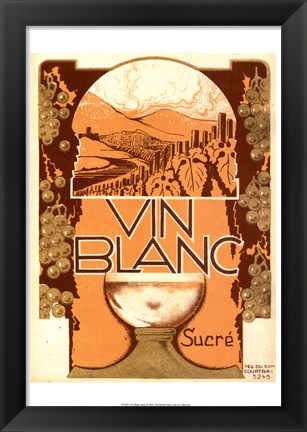 Framed Vin Blanc Print