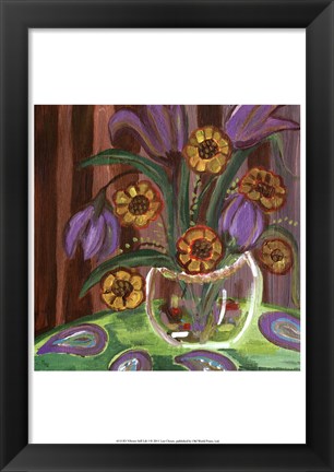 Framed Vibrant Still Life I Print