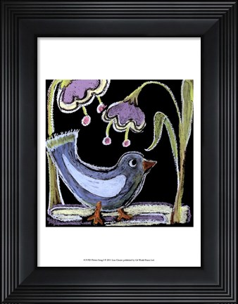 Framed Flower Song I Print