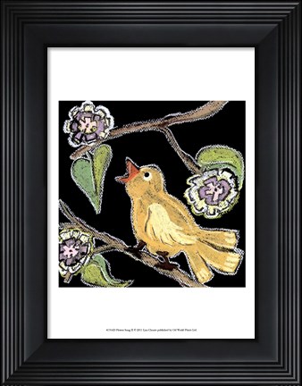 Framed Flower Song II Print