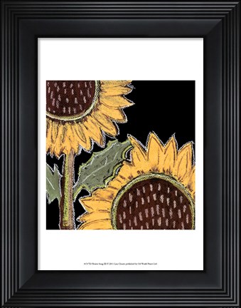 Framed Flower Song III Print