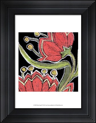 Framed Flower Song IV Print