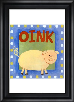 Framed Oink Print