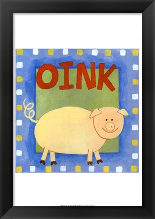 Framed Oink Print