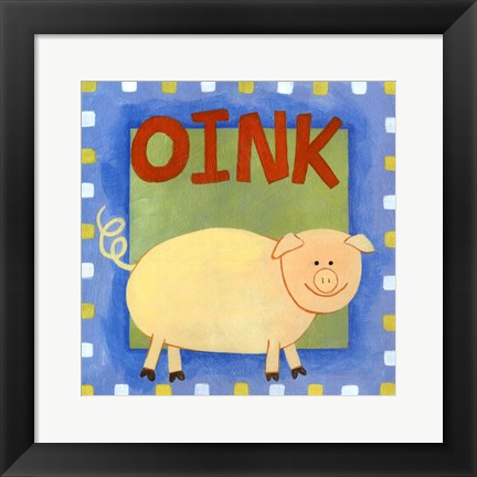 Framed Oink Print