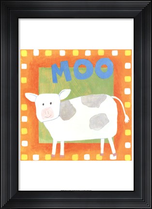 Framed Moo Print