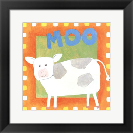 Framed Moo Print