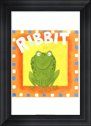 Framed Ribbit Print