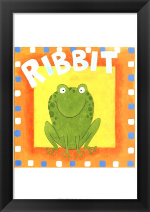 Framed Ribbit Print