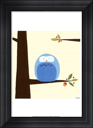 Framed Orchard Owls III Print