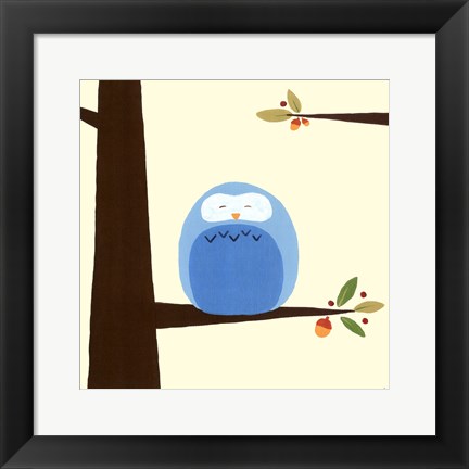 Framed Orchard Owls III Print