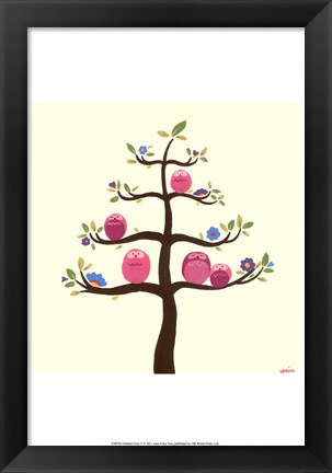 Framed Orchard Owls V Print