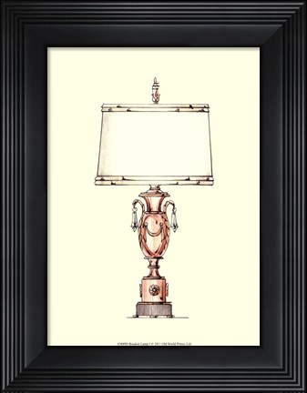 Framed Boudoir Lamp I Print