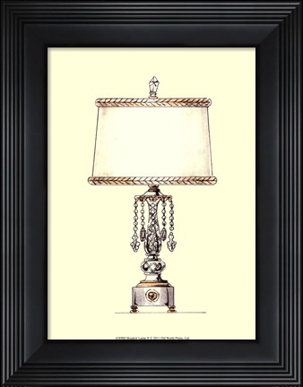 Framed Boudoir Lamp II Print